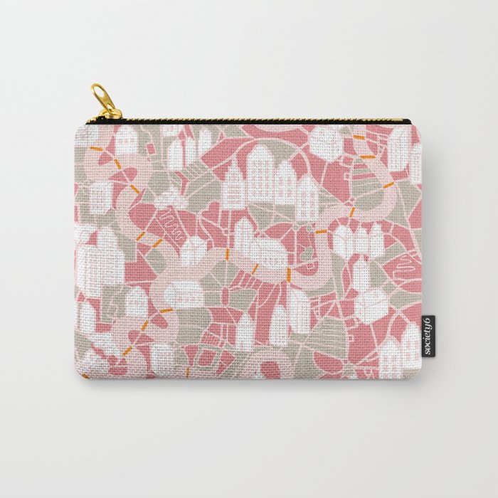 ma ville mon amour; City life collection pearl pink  Carry All Pouch Gallery Image 1