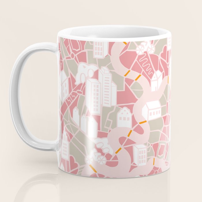 ma ville mon amour; City life collection pearl pink  Coffee Mug Gallery Image 3