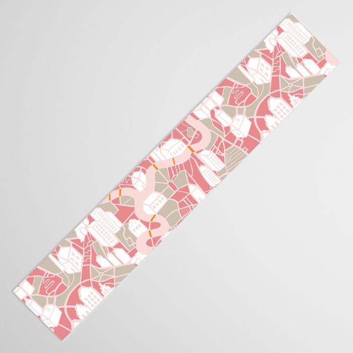 ma ville mon amour; City life collection pearl pink  Table Runner Gallery Image 3