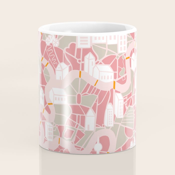 ma ville mon amour; City life collection pearl pink  Coffee Mug Gallery Image 4