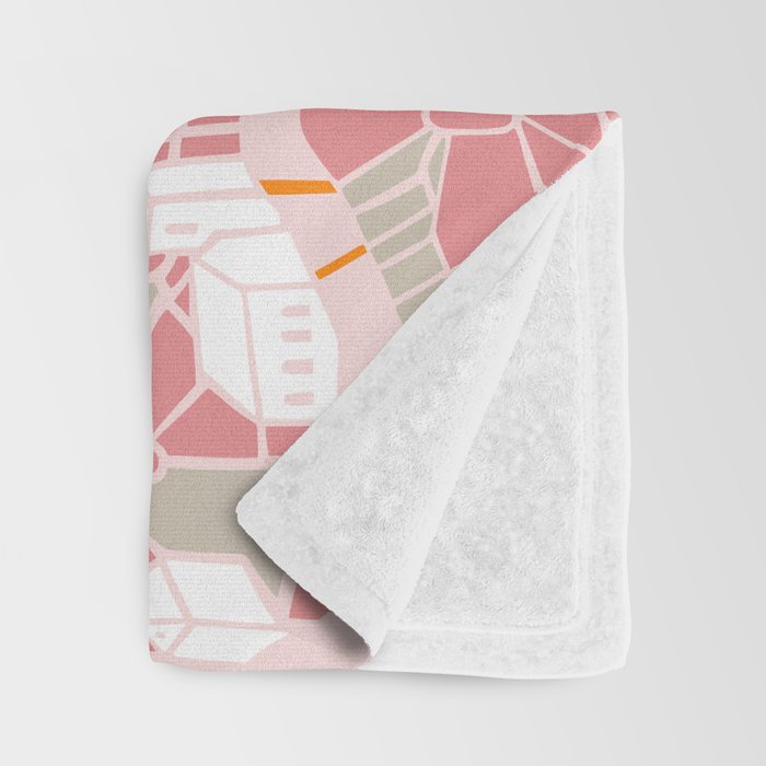 ma ville mon amour; City life collection pearl pink  Throw Blanket Gallery Image 3