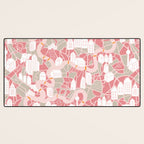 ma ville mon amour; City life collection pearl pink  Desk Mat Gallery Image 3