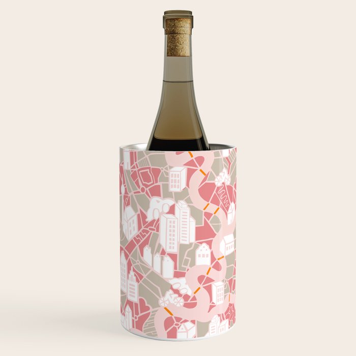 ma ville mon amour; City life collection pearl pink  Wine Chiller Gallery Image 2