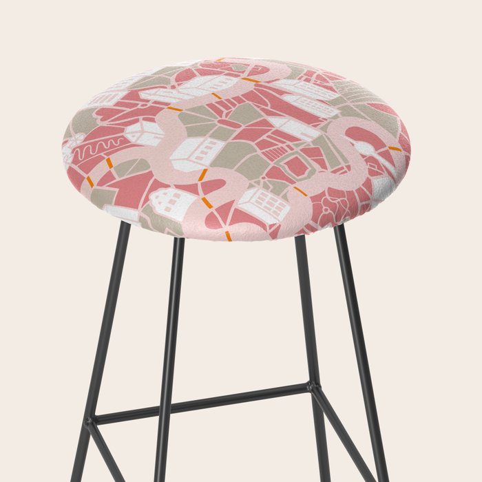 ma ville mon amour; City life collection pearl pink  Stool Gallery Image 2