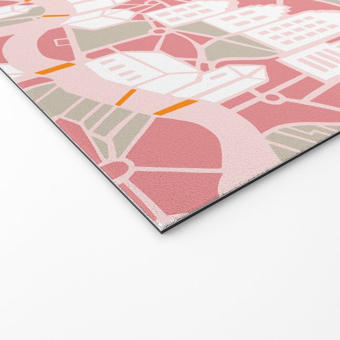ma ville mon amour; City life collection pearl pink  Welcome Mat Gallery Image 2