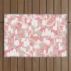 ma ville mon amour; City life collection pearl pink  Outdoor Rug Gallery Image 1