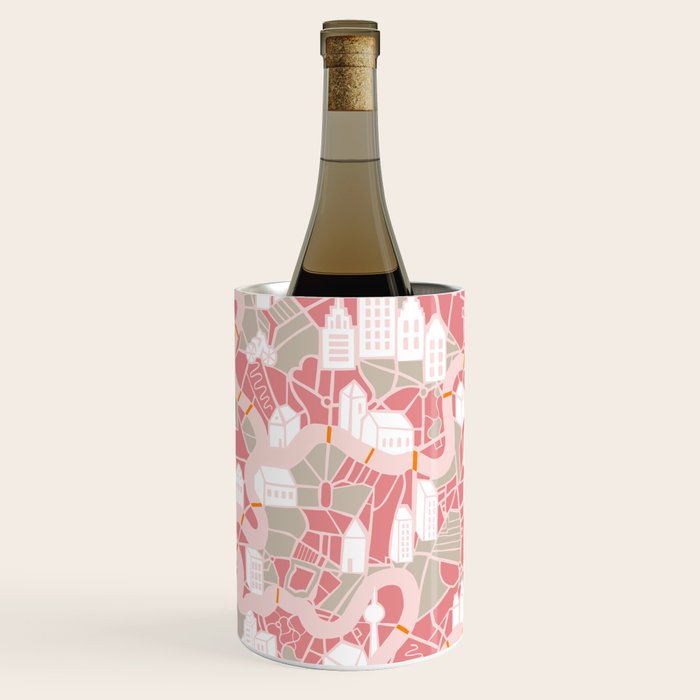 ma ville mon amour; City life collection pearl pink  Wine Chiller Gallery Image 1