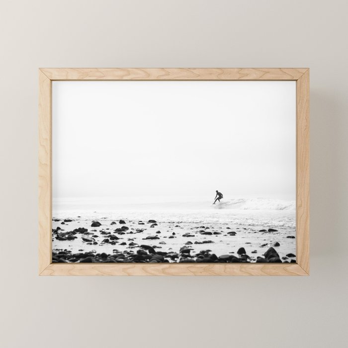 Malibu California Surfer Mini Art Print Gallery Image 1