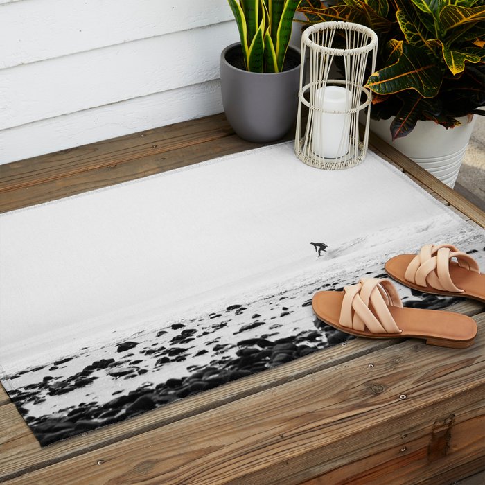 Malibu California Surfer Outdoor Rug Gallery Image 2