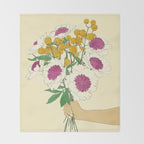 Gorgeous Bouquet Chiaro Throw Blanket Gallery Image 2