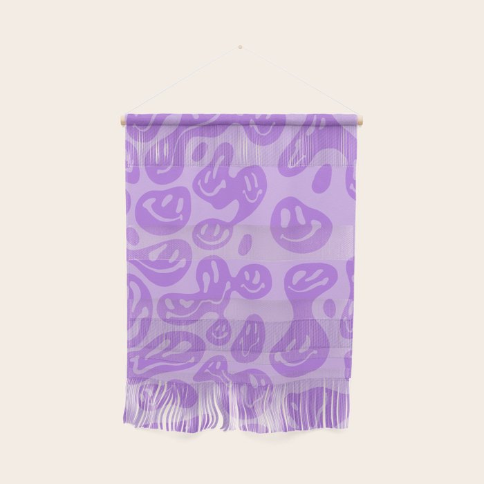 Pastel Purple Dripping Smiley Wall Hanging Gallery Image 1