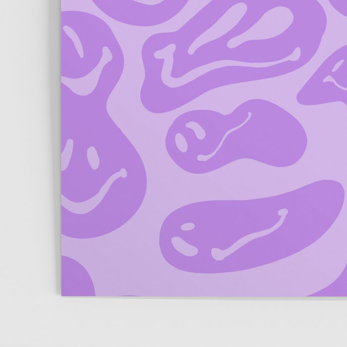 Pastel Purple Dripping Smiley Poster Gallery Image 3