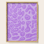 Pastel Purple Dripping Smiley Serving Tray Gallery Image 1