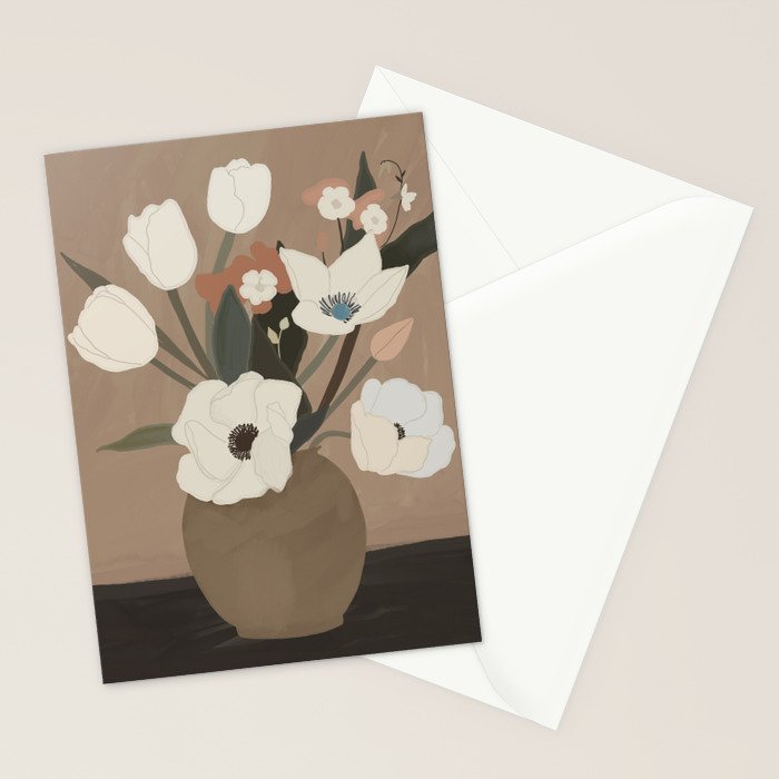 Gently Flowers Stationery Card Gallery Image 2
