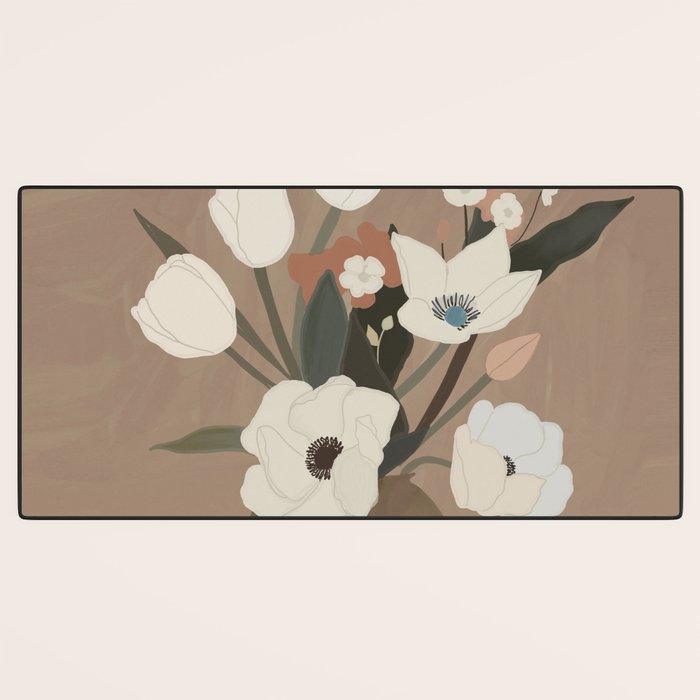 Gently Flowers Desk Mat Gallery Image 3