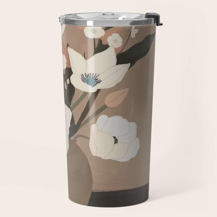 Gently Flowers Travel Mug Gallery Image 2