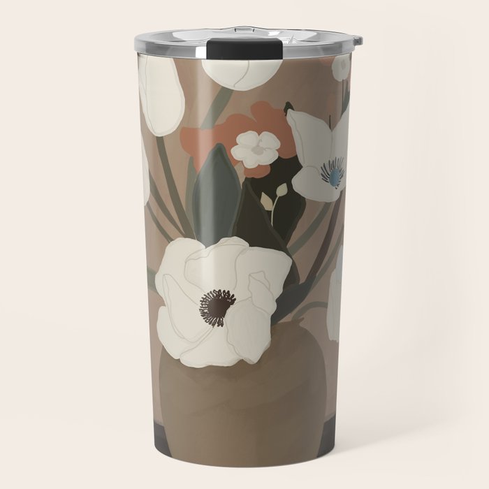 Gently Flowers Travel Mug Gallery Image 1