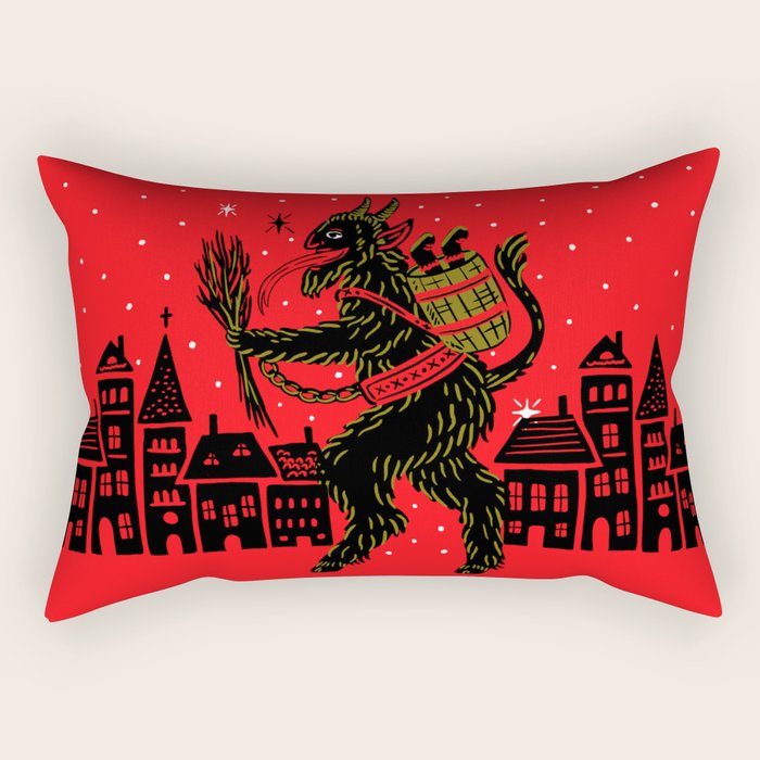 Krampus Rectangular Pillow Gallery Image 2