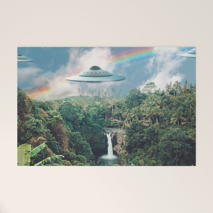 The Visitors // UFOs in Paradise Welcome Mat Gallery Image 1