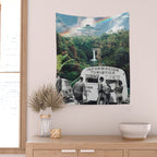The Visitors // UFOs in Paradise Wall Tapestry Gallery Image 2