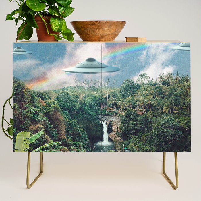 The Visitors // UFOs in Paradise Credenza Gallery Image 1