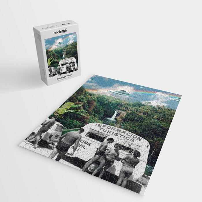 The Visitors // UFOs in Paradise Jigsaw Puzzle Gallery Image 2
