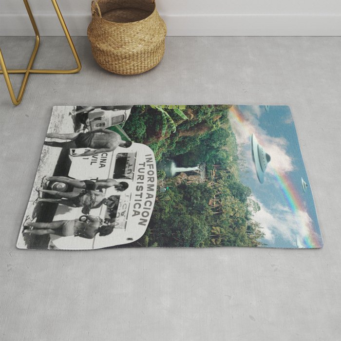 The Visitors // UFOs in Paradise Rug Gallery Image 1