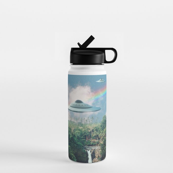 The Visitors // UFOs in Paradise Water Bottle Gallery Image 1
