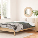 The Visitors // UFOs in Paradise Duvet Cover Gallery Image 2
