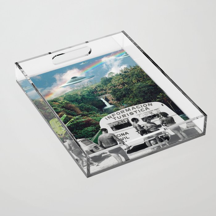 The Visitors // UFOs in Paradise Acrylic Tray Gallery Image 1