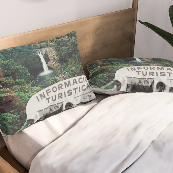 The Visitors // UFOs in Paradise Pillow Sham Gallery Image 2