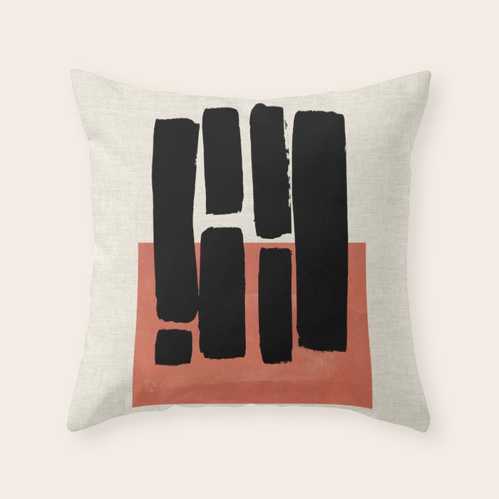 HARD RAIN FALLING Throw Pillow Gallery Image 1