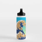 Shiba Inu in Great Wave Water Bottle Gallery Image 3