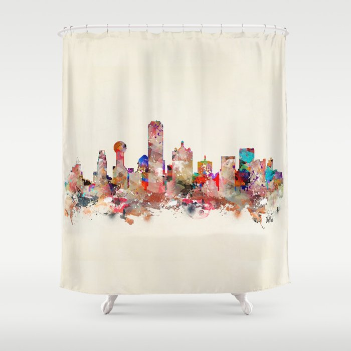 Dallas city texas Shower Curtain Gallery Image 1