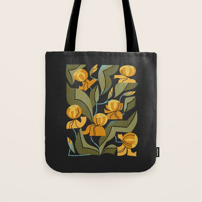 Gold Garden Iris Tote Bag Gallery Image 1