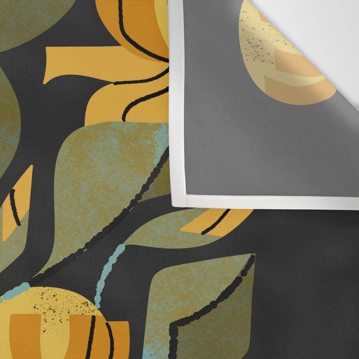 Gold Garden Iris Wall Tapestry Gallery Image 3