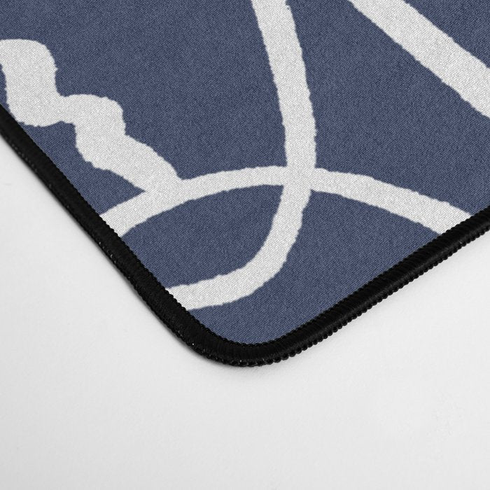 faces (navy) Desk Mat Gallery Image 4