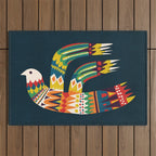 Native Bird Outdoor Rug Gallery Image 1