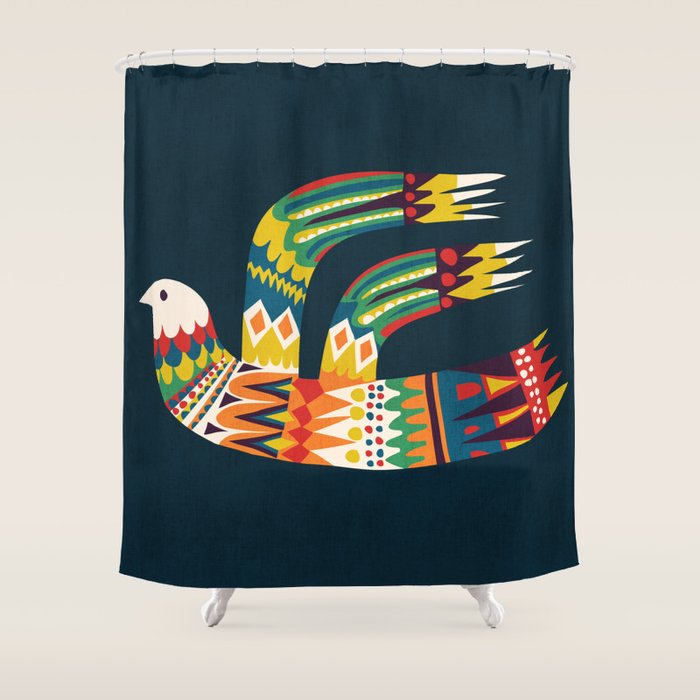 Native Bird Shower Curtain Gallery Image 1