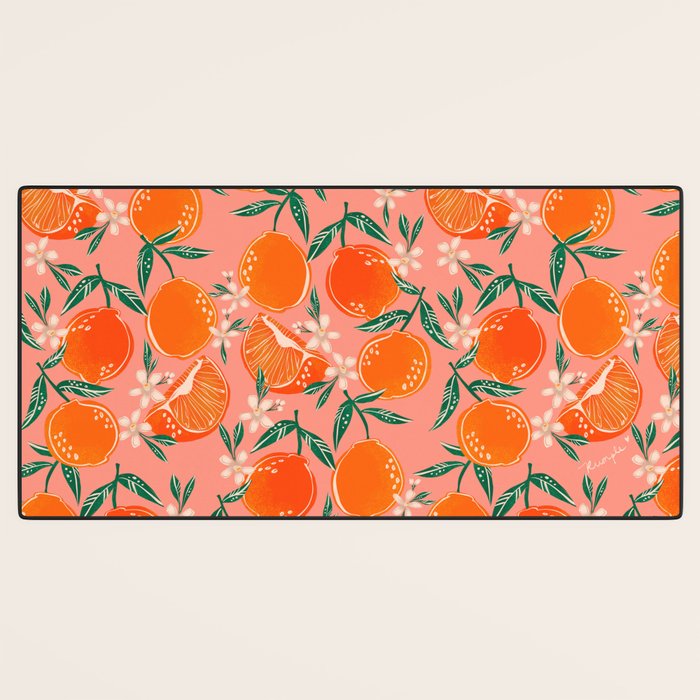 Fresh tangerines Desk Mat Gallery Image 3