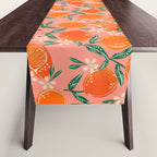 Fresh tangerines Table Runner Gallery Image 1
