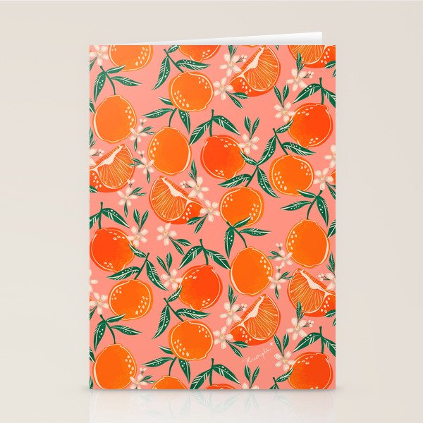 Fresh tangerines Stationery Card Gallery Image 2