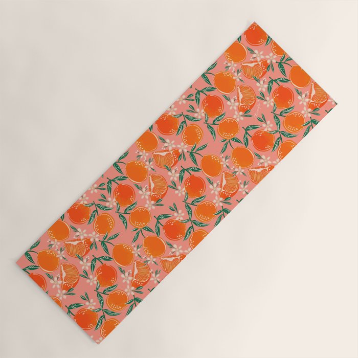 Fresh tangerines Yoga Mat Gallery Image 1
