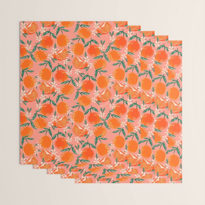 Fresh tangerines Wrapping Paper Gallery Image 3