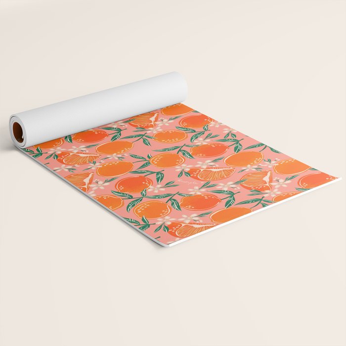 Fresh tangerines Yoga Mat Gallery Image 2