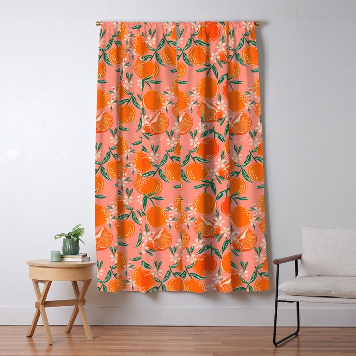 Fresh tangerines Window Curtain Gallery Image 5