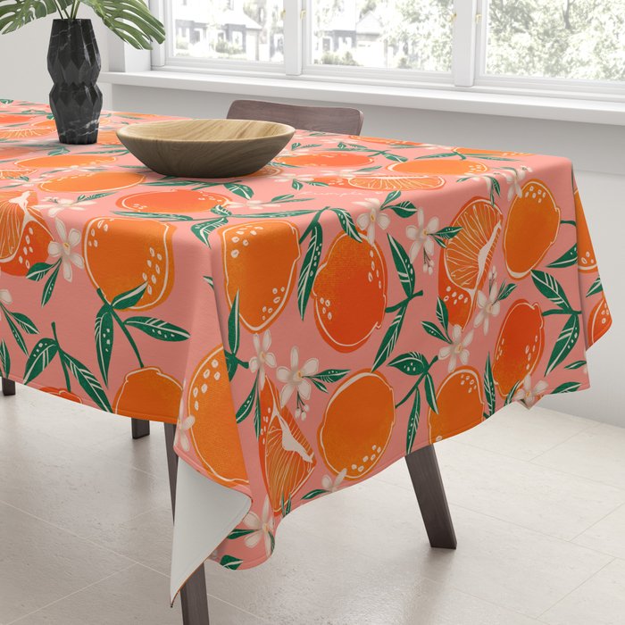 Fresh tangerines Tablecloth Gallery Image 3