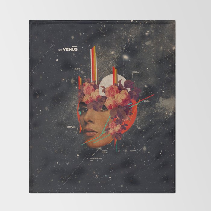 Astrovenus Throw Blanket Gallery Image 2