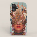 Blossom in a golden asymmetry iPhone Case Gallery Image 1