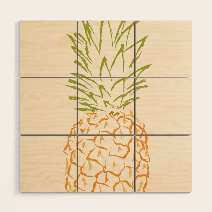 Pineapple Wood Wall Art Gallery Image 1